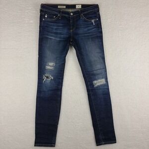 AG‎ Adriano Goldschmied Jeans Womens 27 Blue The Legging Ankle Super Skinny